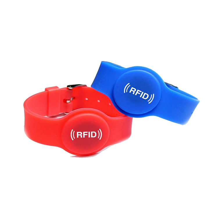 Adjustable NFC NTAG213 Silicone RFID Wristbands