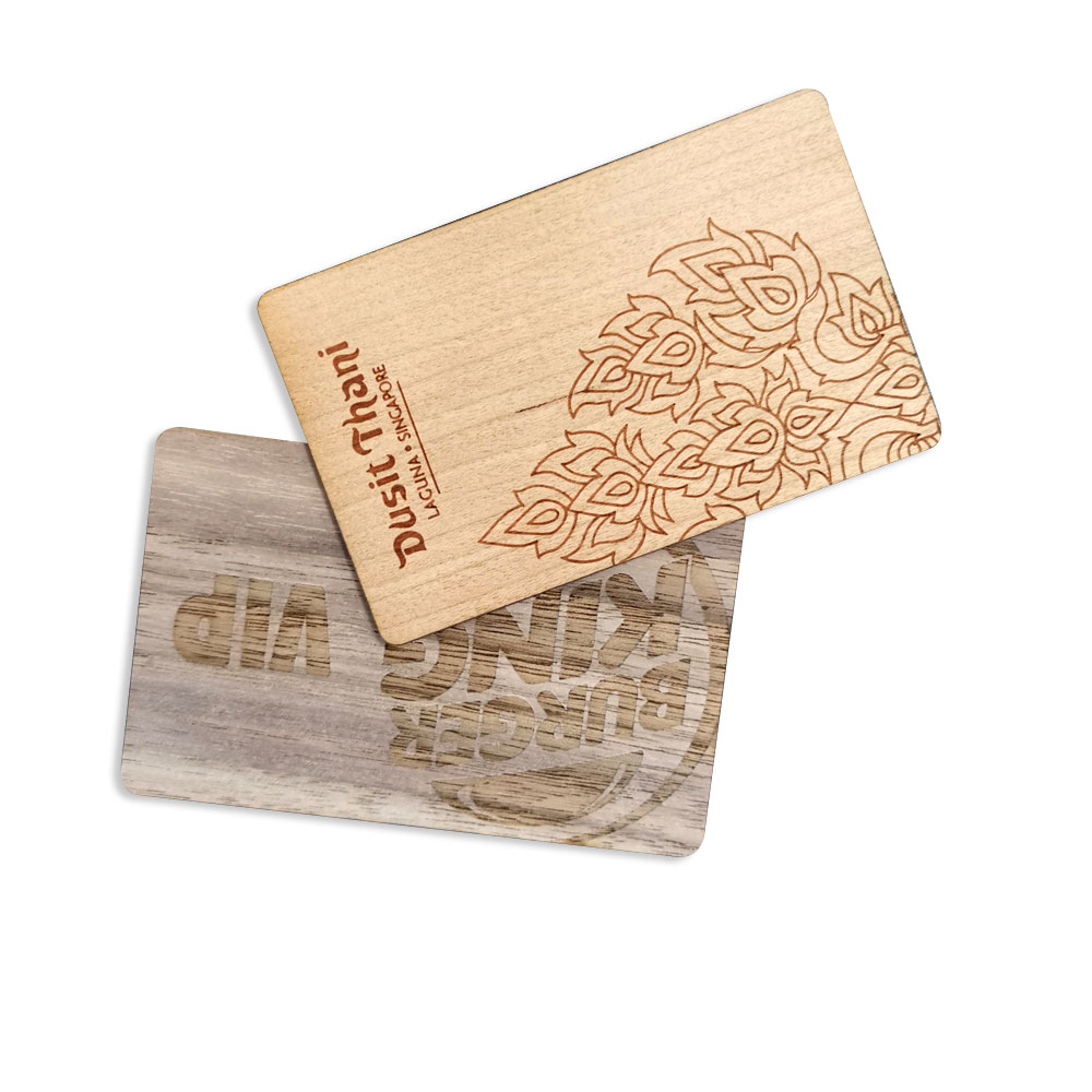 Eco-friendly Engraved Wooden NFC Cards